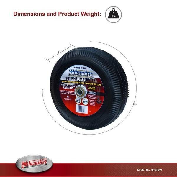 Milwaukee 10 in. Pneumatic Tire