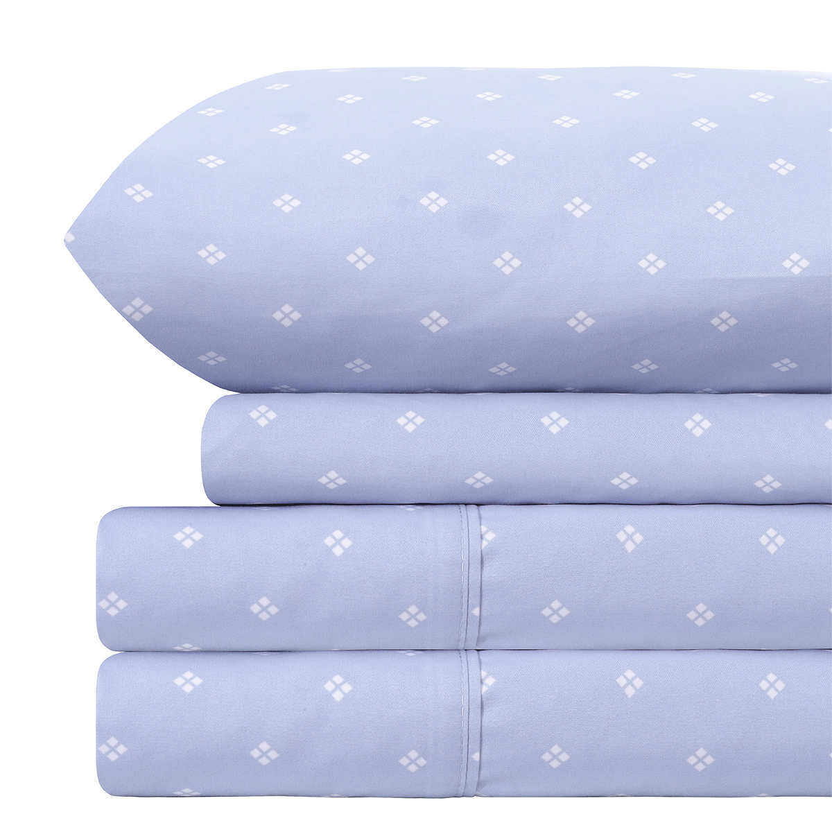 South Point Home Fashions Microfiber Sheet Set Size: King Style: Blue Dot