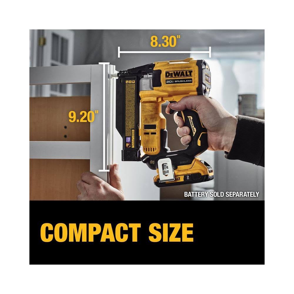 DEWALT ATOMIC 20V MAX Lithium Ion Cordless 23 Gauge Pin Nailer Tool Only