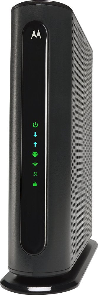 Motorola - Dual-Band AC1900 Router with 16 x 4 DOCSIS 3.0 Cable Modem - Black