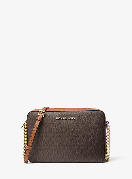 MICHAEL KORS Jet Set Large Printed Logo Crossbody Bag