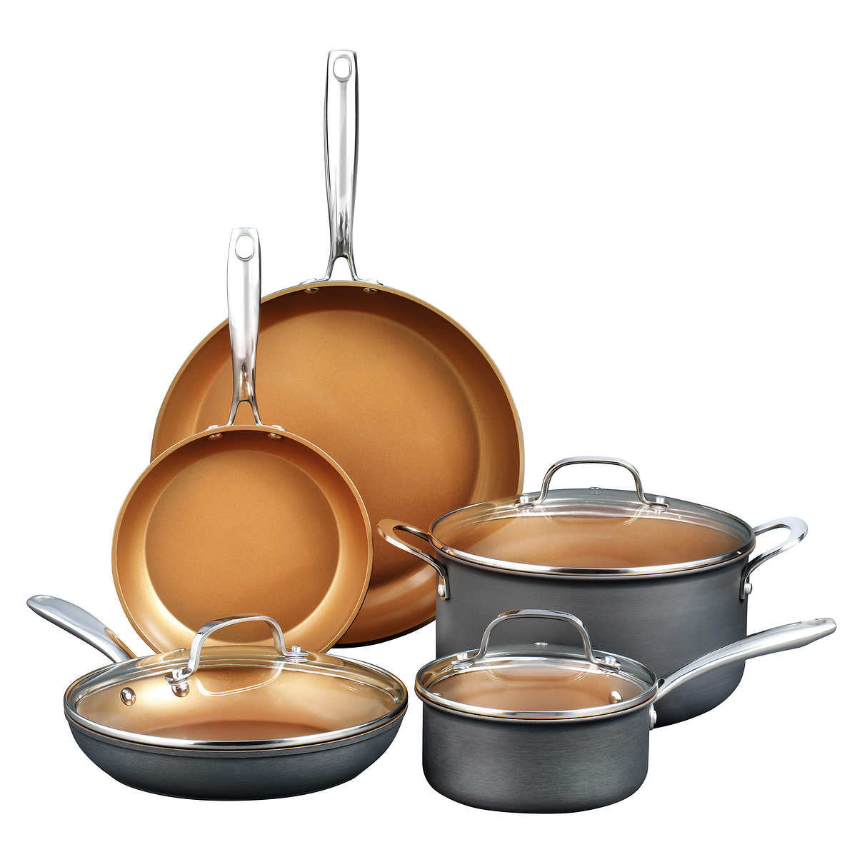 Gotham Steel Pro 8-Piece Non-Stick Cookware Set
