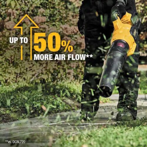 DEWALT 60V MAX 125 MPH 600 CFM Brushless Cordless Battery Powered Handheld Leaf Blower Kit, (1) 3Ah Battery & Charger