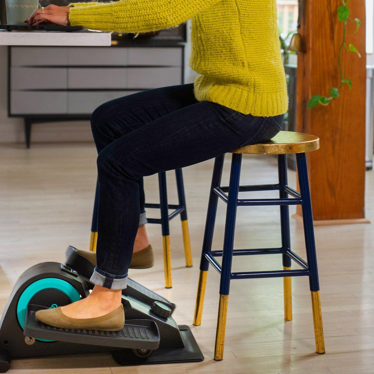 Cubii Jr. Seated Elliptical with Built-in Display Monitor and Mat