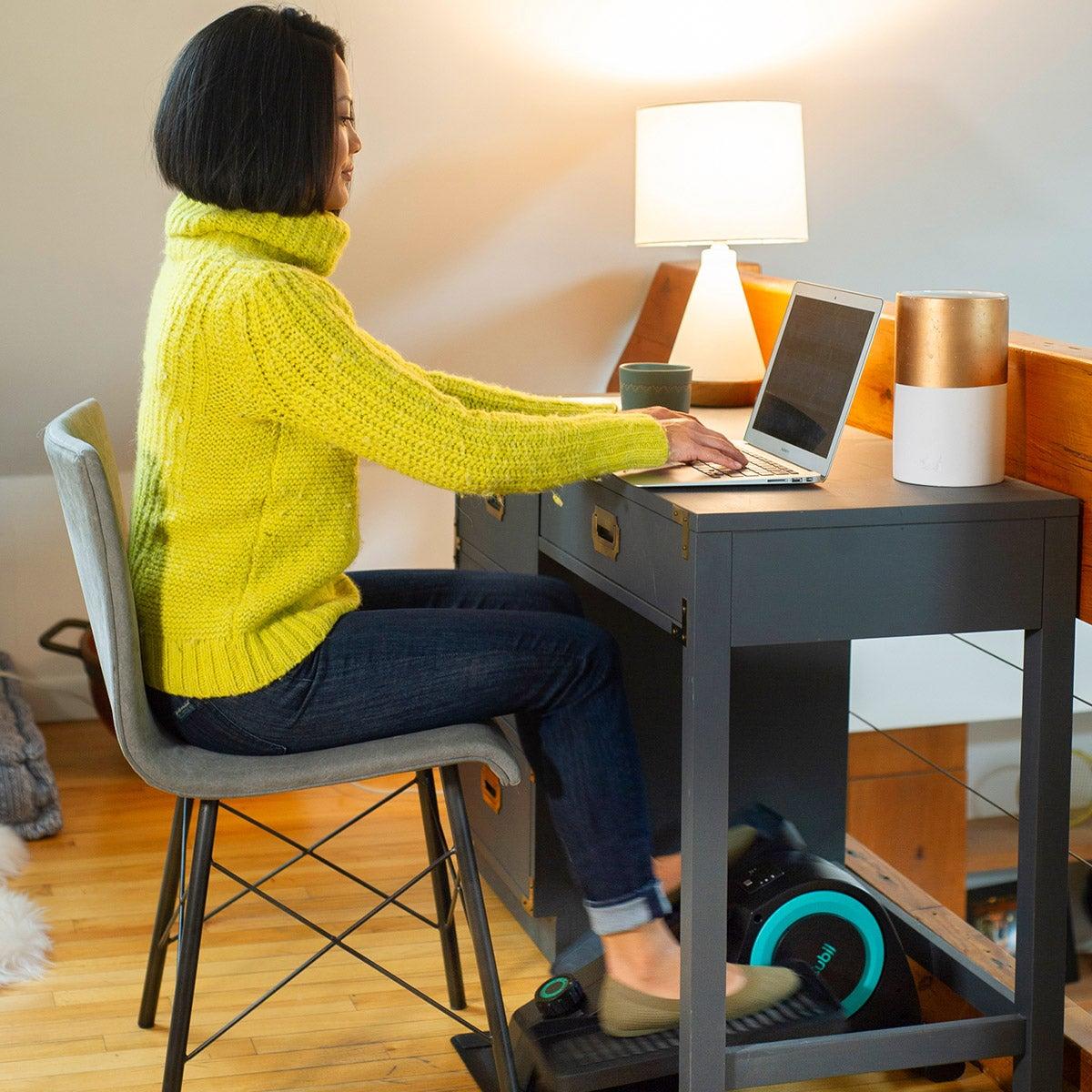 Cubii Jr. Seated Elliptical with Built-in Display Monitor and Mat