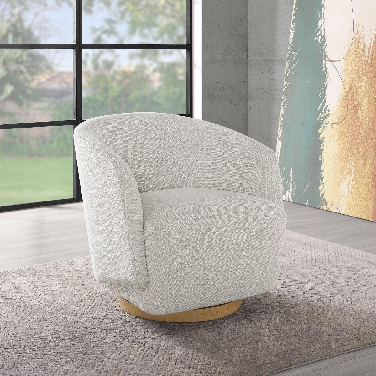 Henredon Murphy Swivel Boucle Chair