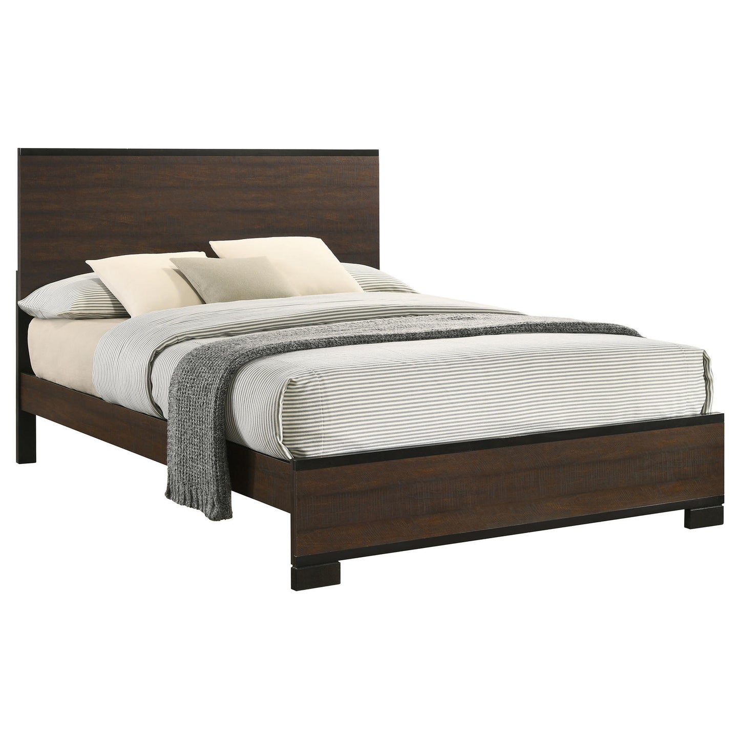 Edmonton Eastern King Panel Bed Rustic Tobacco