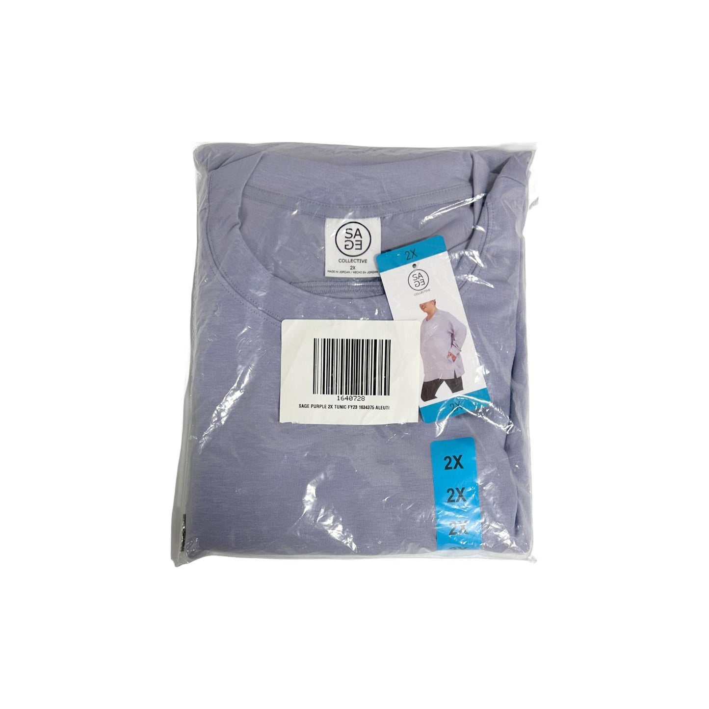 Sage Ladies Scuba Cozy Top, Purple ( XX-LARGE )