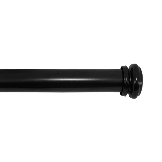 Home Decorators Collection 72 in. - 144 in. Mix and Match Telescoping 1 in. Single Curtain Rod in Oil-Rubbed Bronze