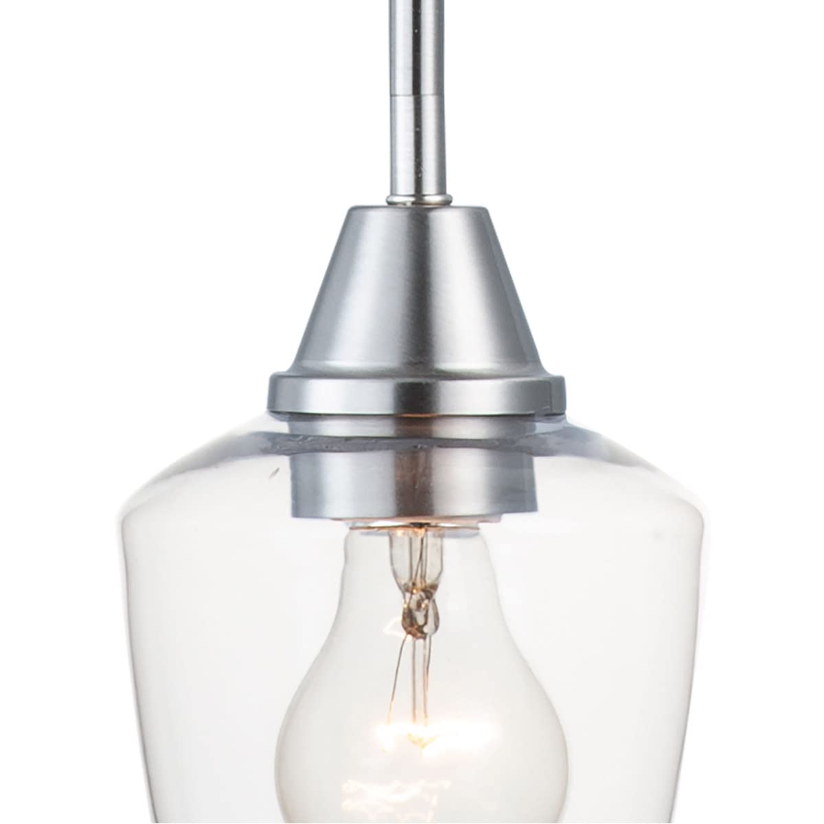 Maxim Goblet - 6W 1 LED Mini Pendant-7.5 Inches Tall and 4.75 Inches Wide-Satin Nickel Finish