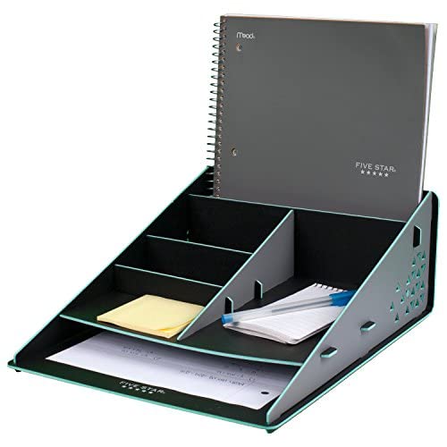 Five Star 2 Pocket Folder, Customizable Cover, Folder with Pockets, Fits 3 Ring Binder, Plastic, Black, Red, Green, Blue, 4 Pack (38098)