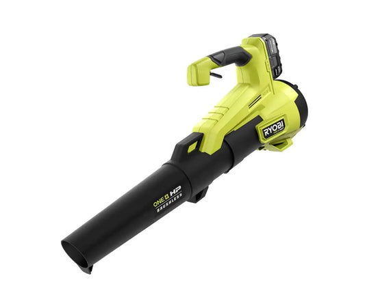 RYOBI ONE+ HP 18V Brushless 110 MPH 350 CFM Cordless Variable-Speed Jet Fan Leaf Blower w/ 4.0 Ah Battery and Charger