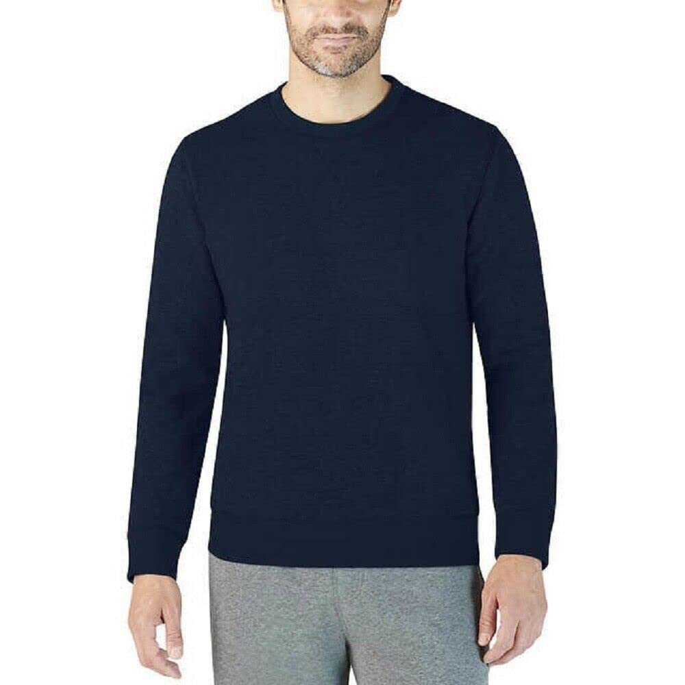 Eddie Bauer Men’s Fleece Lined Crew Sweatshirt (Blue)