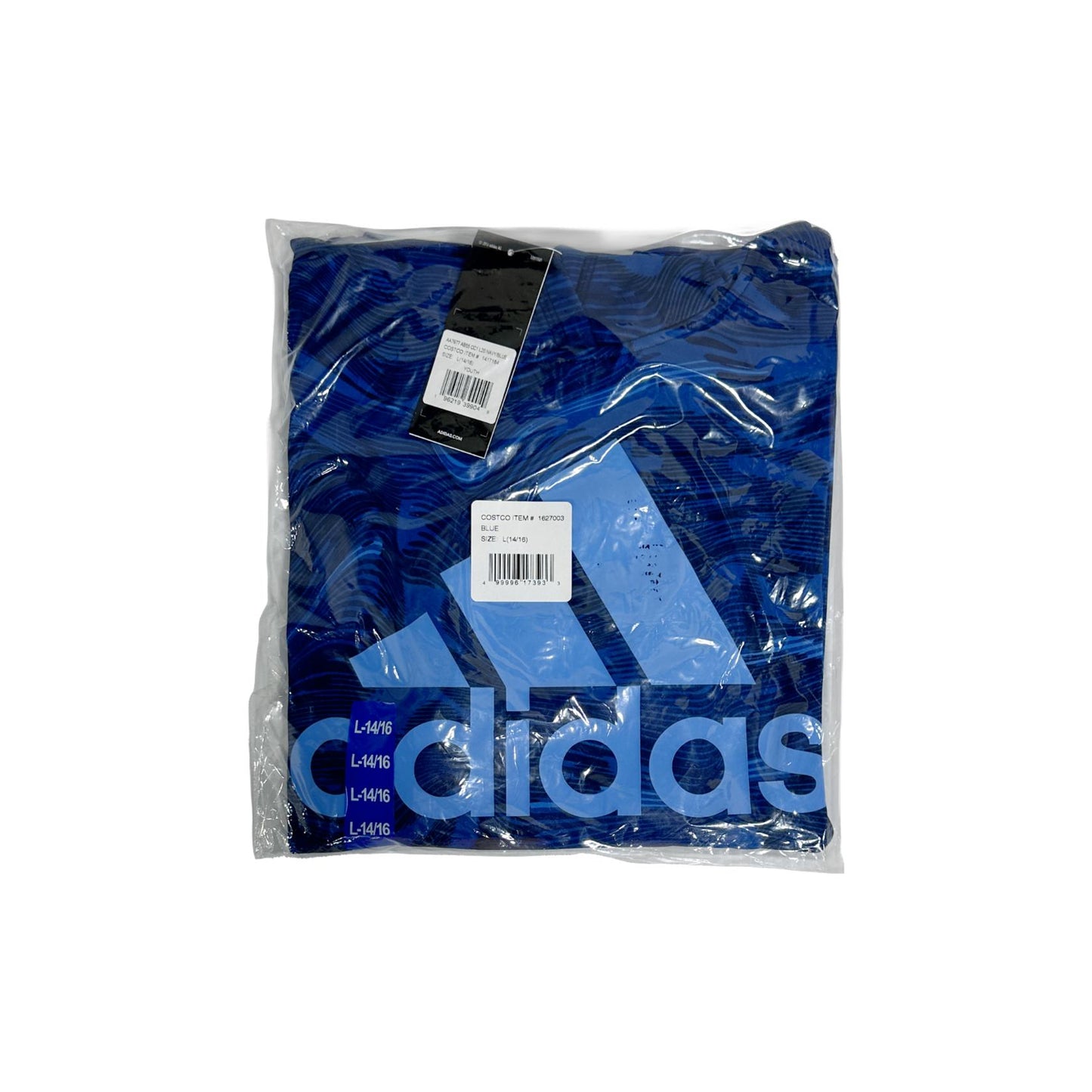 adidas Youth Tech Fleece Hoodie, Blue L(14/16)