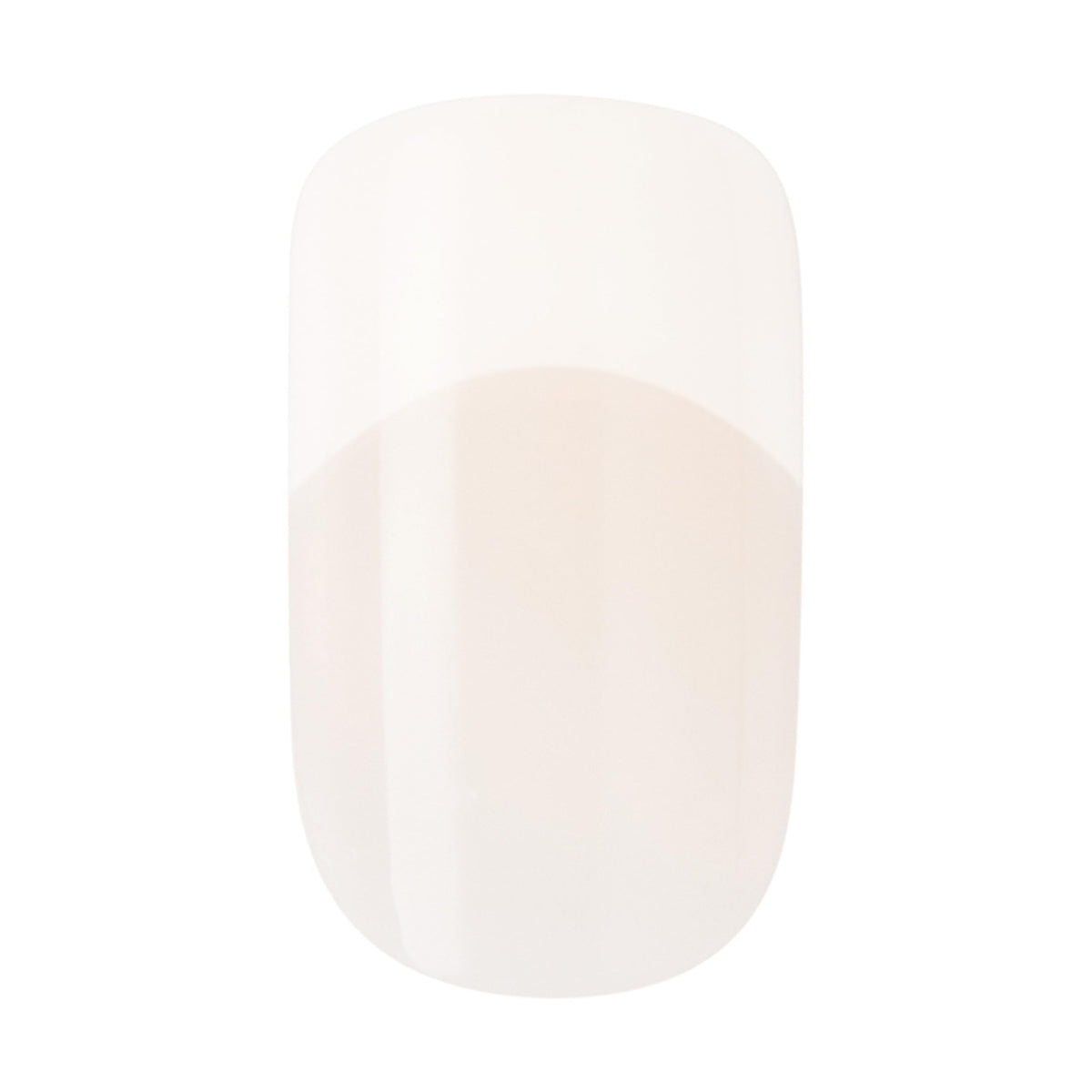 KISS Salon Acrylic Press On Nails, Nail glue included, 'Cashmere', French, Medium Size, Squoval Shape, Includes 28 Nails, 2g Glue, 1 Manicure Stick, 1 Mini file