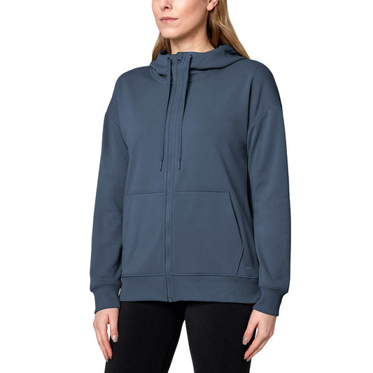 Mondetta Ladies' Performance Full Zip Hoodie (China Blue)