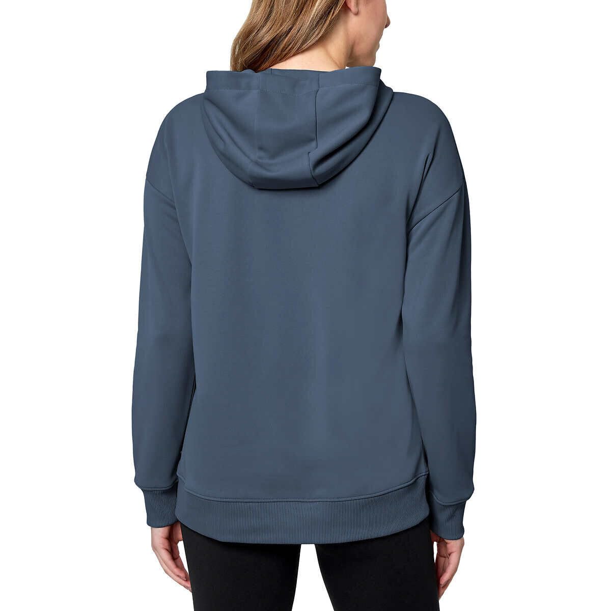 Mondetta Ladies' Performance Full Zip Hoodie (China Blue)