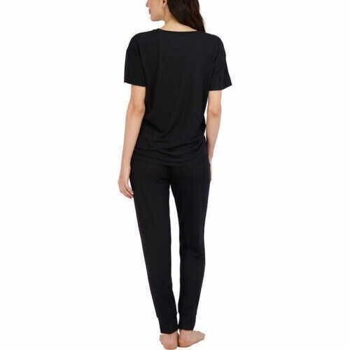 Live2Lounge Women's Pajama Set - 4 Piece Wrap Cardigan, T-Shirt, Tank Top, and Jogger Pants