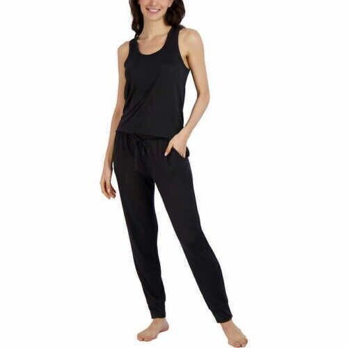 Live2Lounge Women's Pajama Set - 4 Piece Wrap Cardigan, T-Shirt, Tank Top, and Jogger Pants