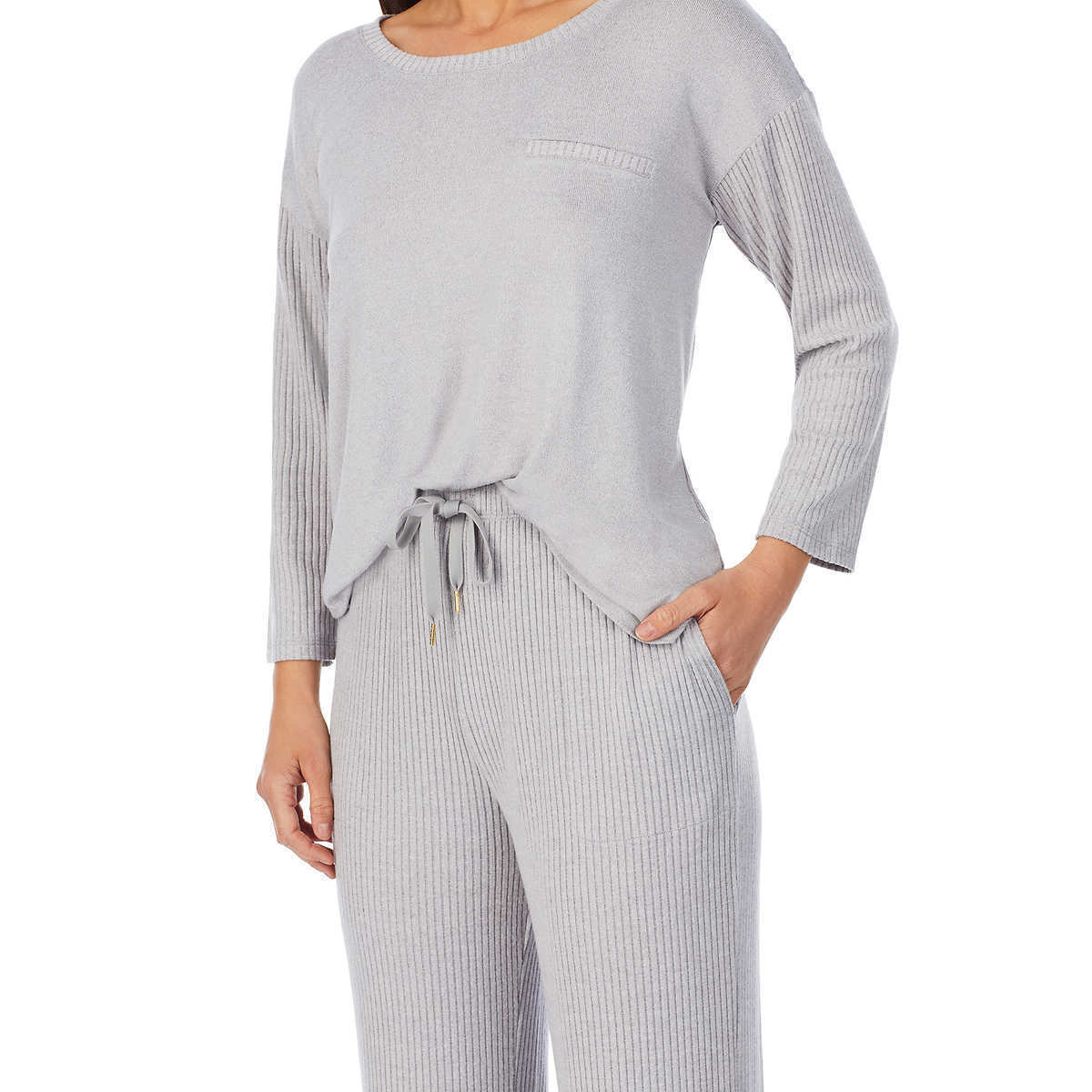 Midnight Carole Hochman Ladies' Ribbed 2-piece Lounge Set