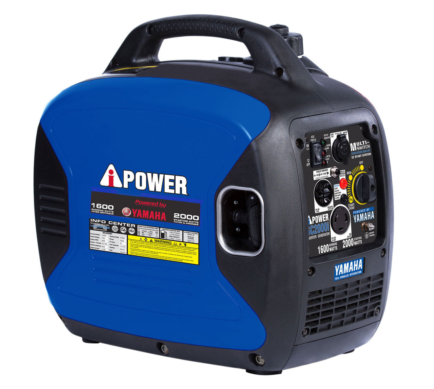 A-IPower 1600W Running / 2000W Peak Yamaha Powered Gas Inverter Generator