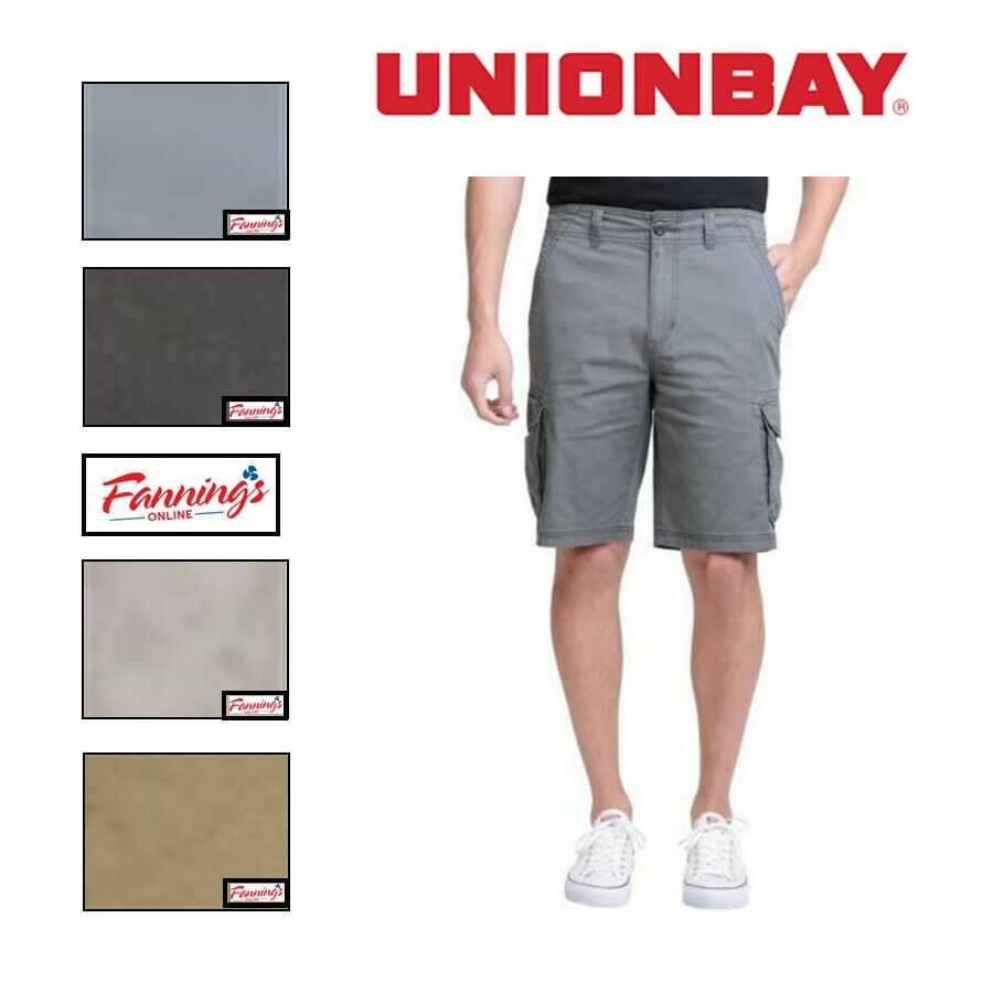 Unionbay Men's Lightweight Stretch Twill Cargo Shorts