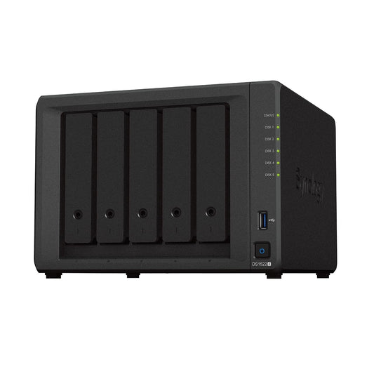 Synology 5-bay DiskStation DS1522+ (Diskless),Black