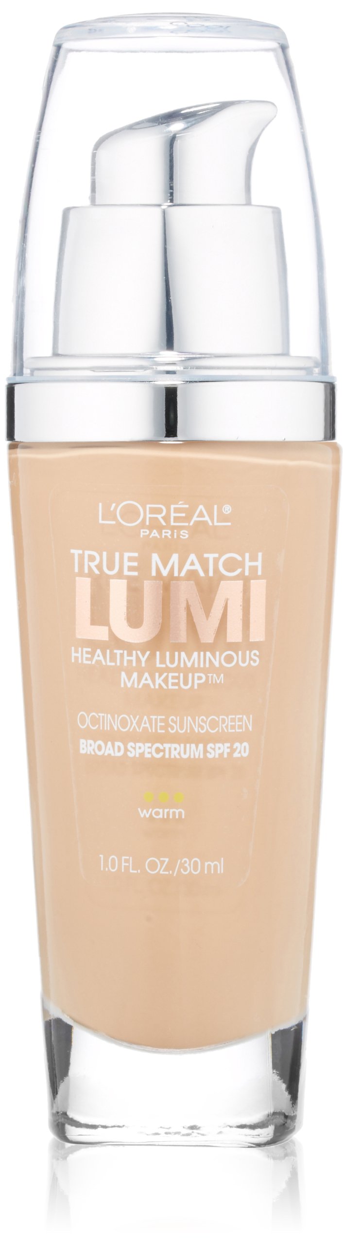 L'Oréal Paris True Match Lumi Healthy Luminous Makeup, W3 Nude Beige, 1 fl. oz.