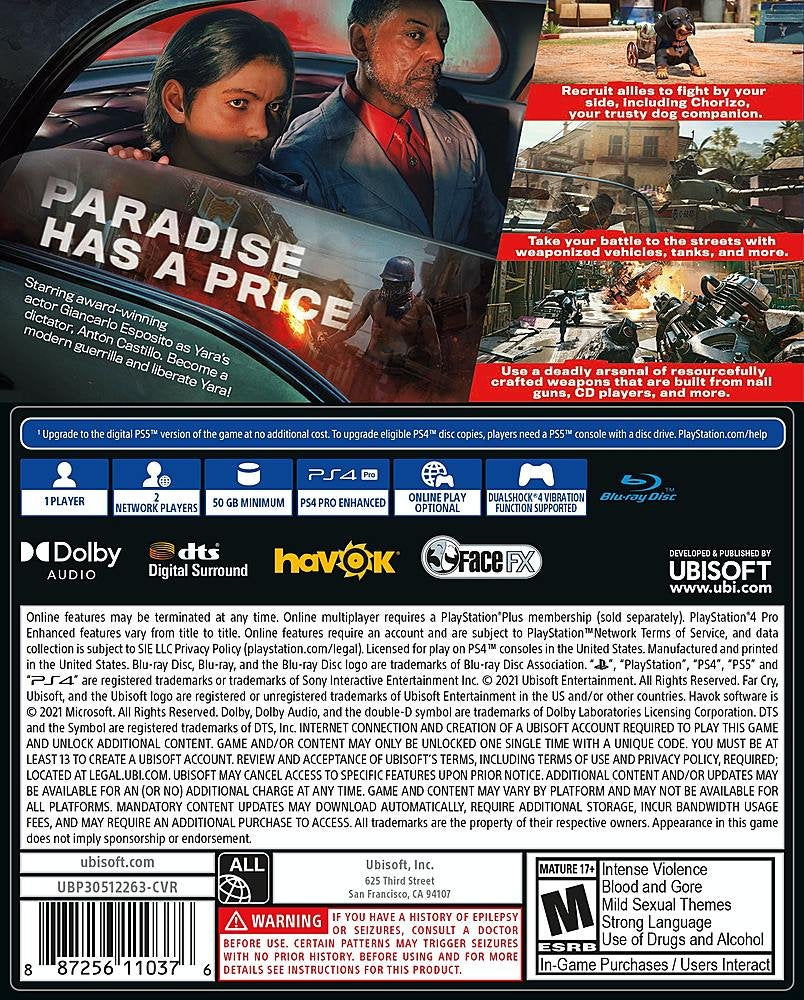 Far Cry 6 Standard Edition - PlayStation 4