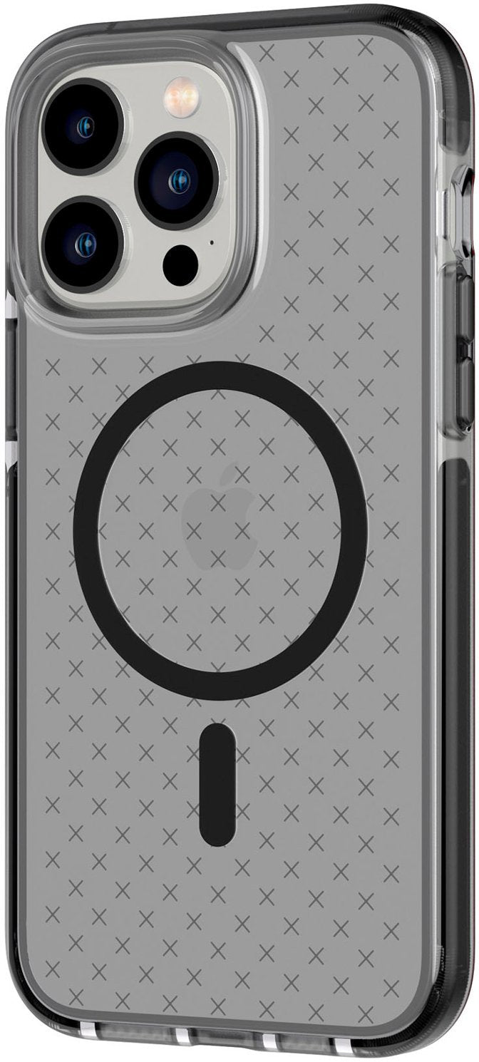 Tech21 - EvoCheck Case with MagSafe for Apple iPhone 14 Pro Max - Smokey/Black