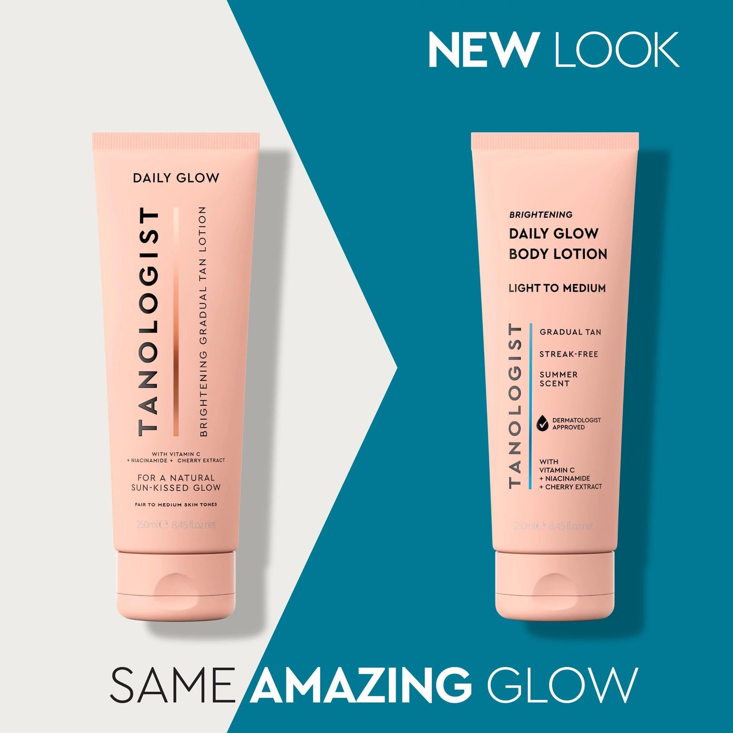 Tanologist Brightening Daily Glow Body Lotion, Light/Medium, 8.45 fl oz