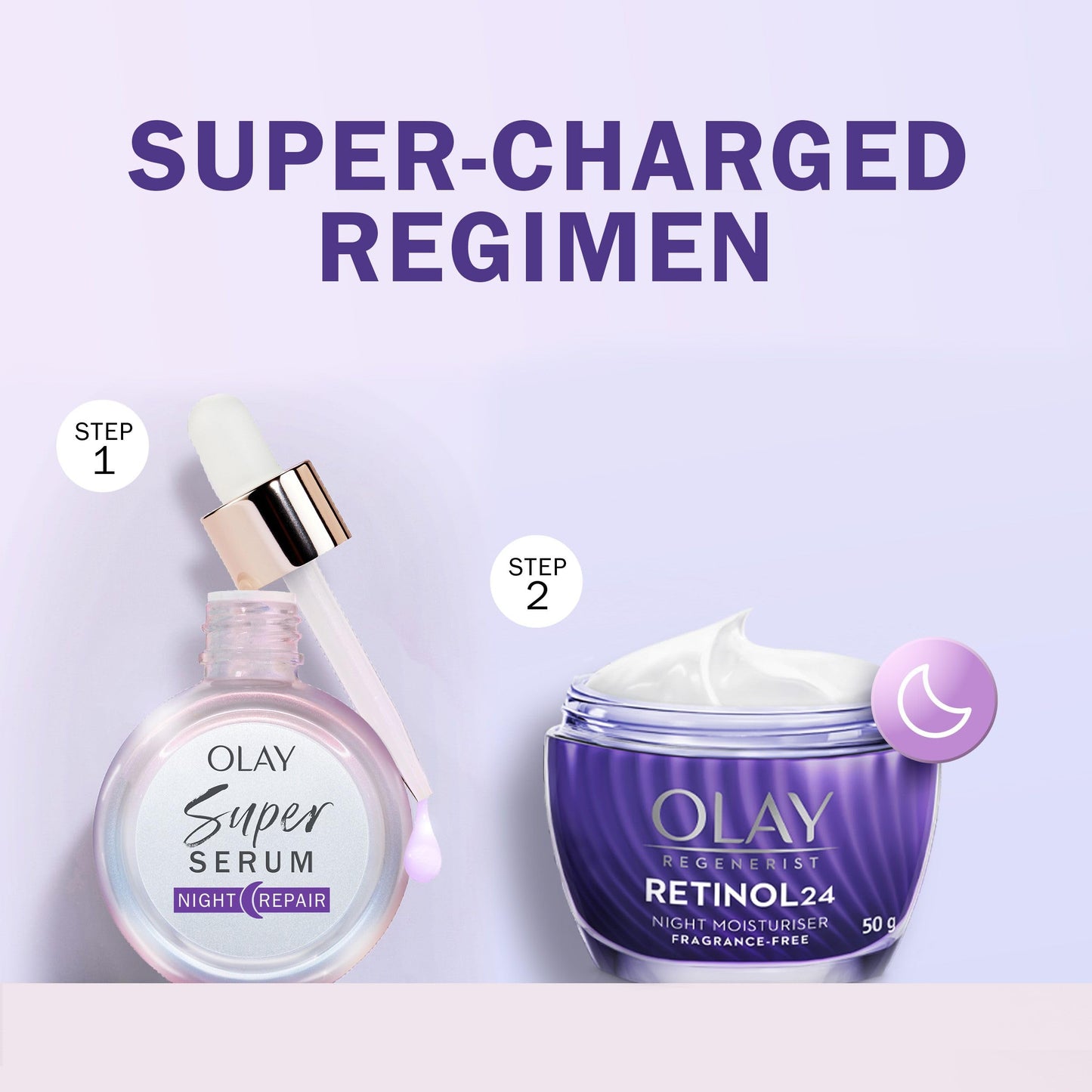 Olay Super Serum Night Repair Face Serum - Fragrance Free - 1.0 fl oz