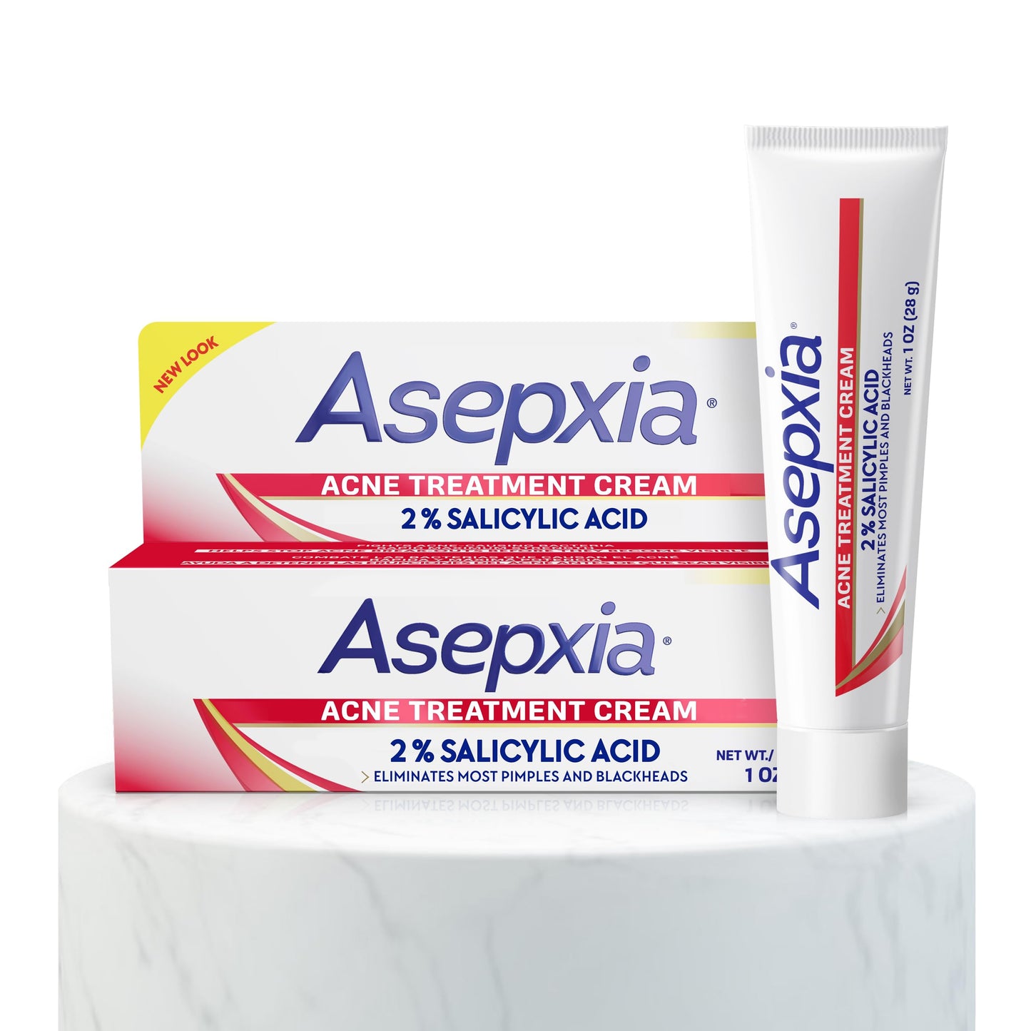 Asepxia 2% Salicylic Acid Acne Spot Treatment Cream | Drying Formula Targets Acne, Clears & Prevents Blemishes, Reduces Redness, Penetrates Pores, Pimple Cream, 1 Oz, 1-Pack, EXP 12/23