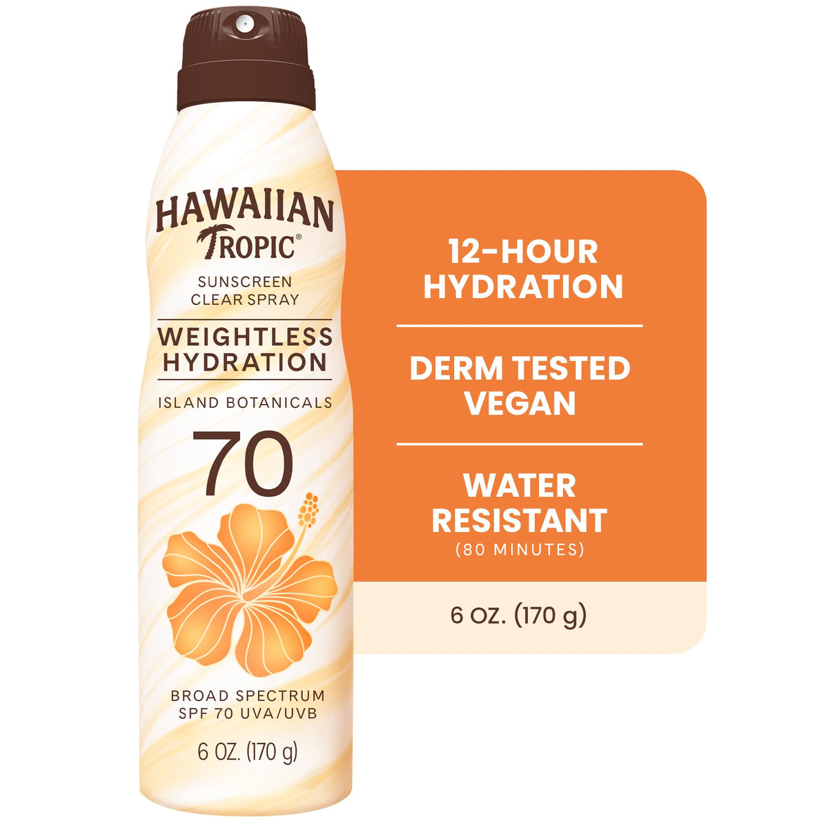 Hawaiian Tropic Sunscreen Silk Hydration Moisturizing Broad Spectrum Sun Care Sunscreen Spray - SPF 15, 6 Ounce