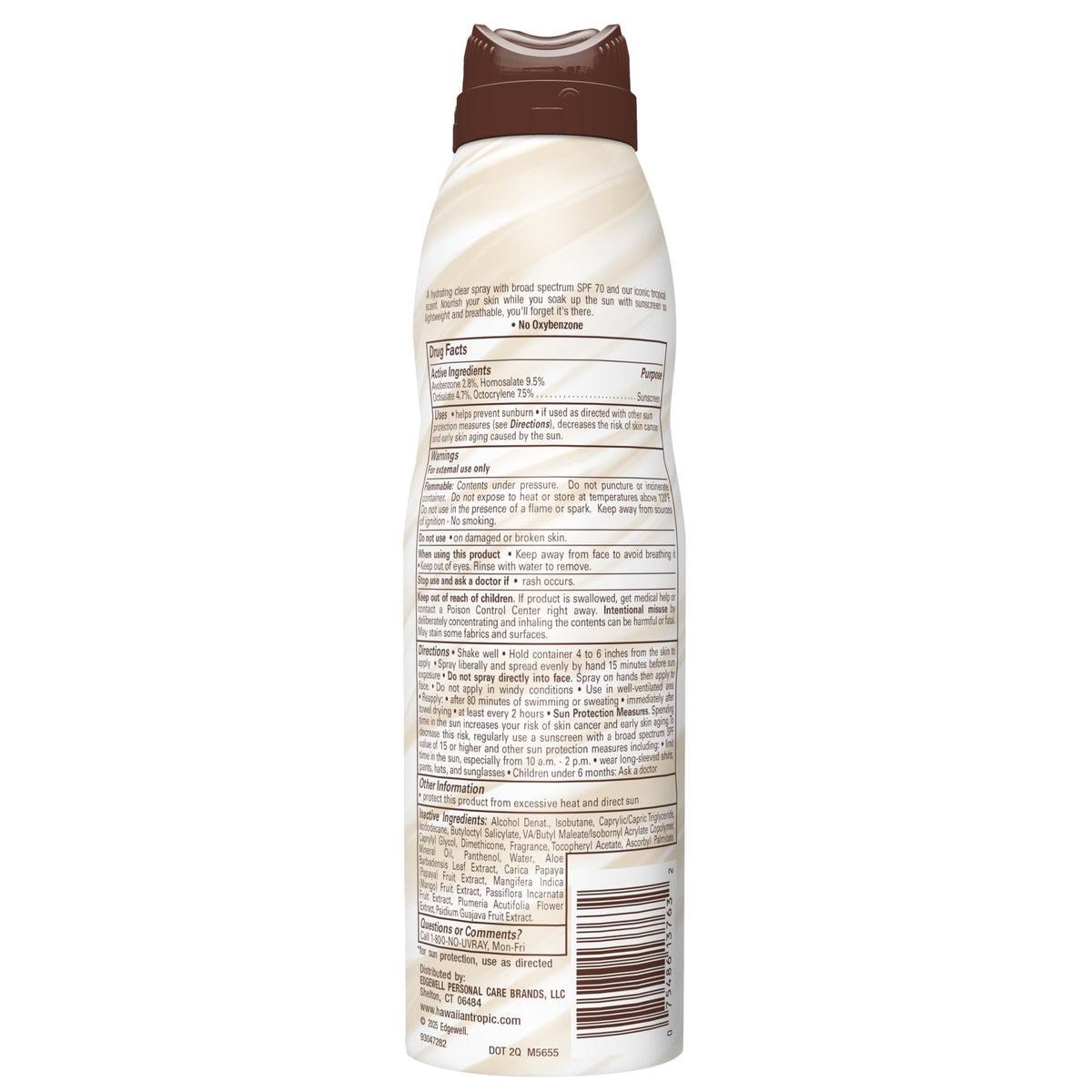 Hawaiian Tropic Sunscreen Silk Hydration Moisturizing Broad Spectrum Sun Care Sunscreen Spray - SPF 15, 6 Ounce