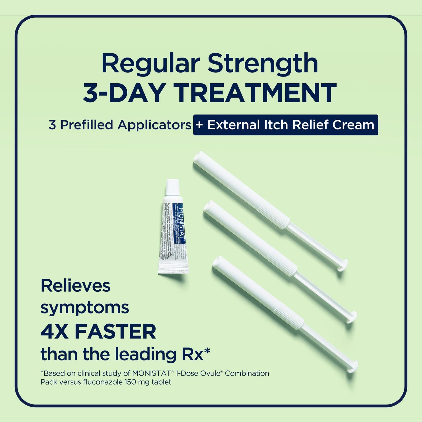 Monistat 3 Vaginal Cream, 3-Day Treatment Combination Pack, 3 Ovule Inserts and External Cream for Itch Relief in Each Pack (Pack of 3)