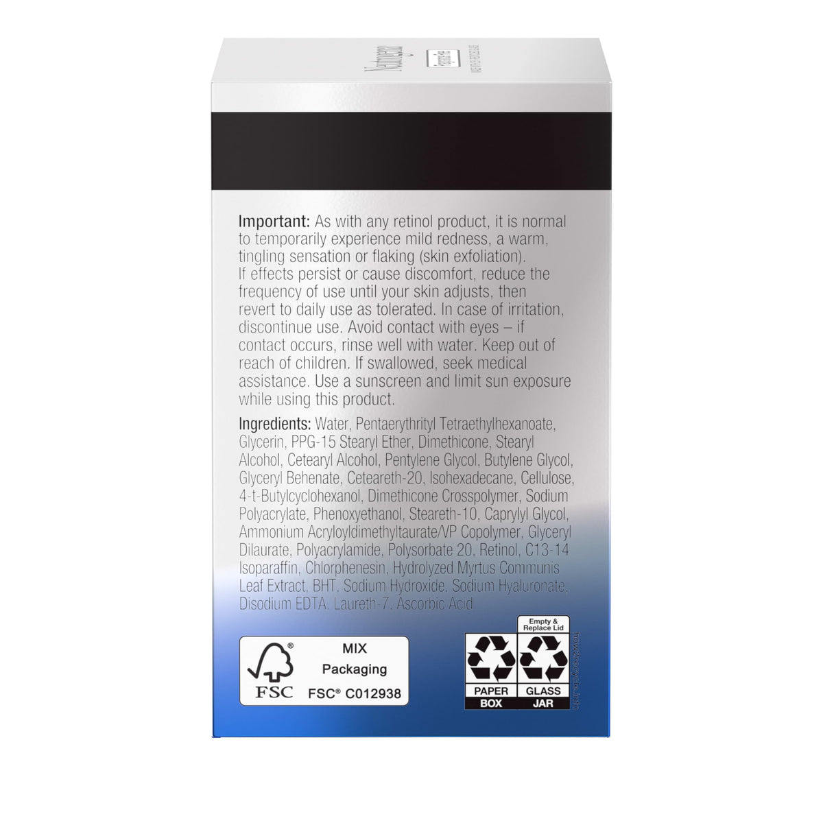 Neutrogena Retinol Pro+ Anti-Wrinkle Night Moisturizer, Rapid Wrinkle Repair, Anti-Aging Face & Neck Cream, Formulated without fragrance, parabens, dyes, & phthalates, Retinol, 1.7 oz