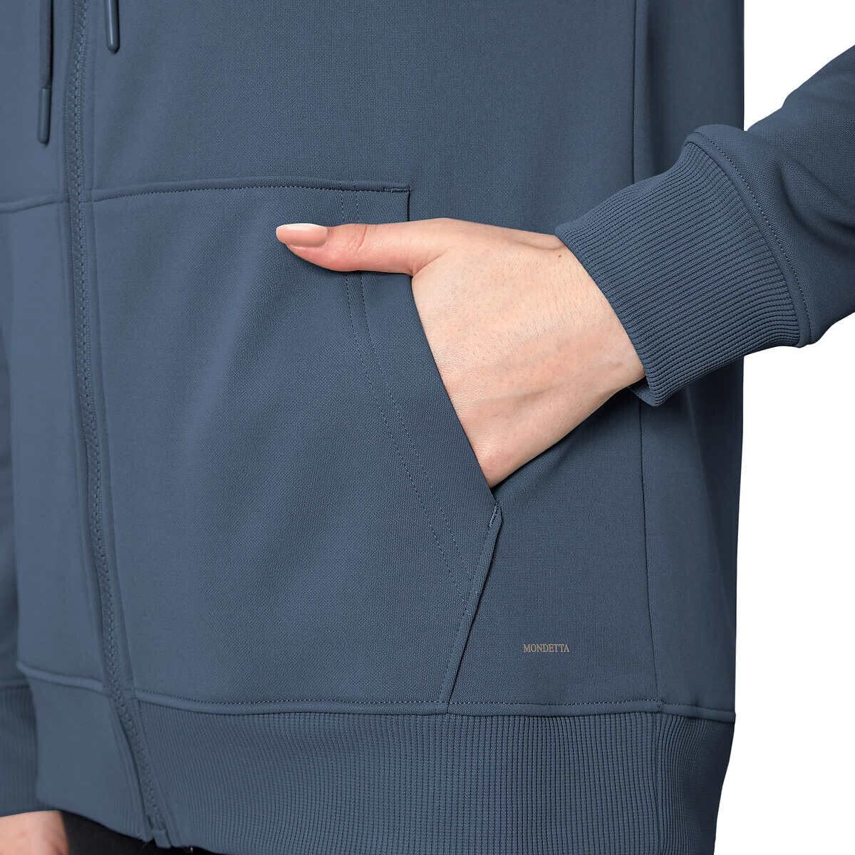 Mondetta Ladies' Performance Full Zip Hoodie (China Blue)