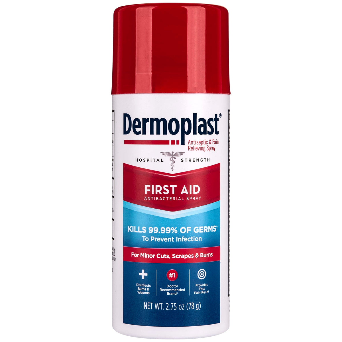 Dermoplast First Aid Spray, Analgesic & Antiseptic Spray for Wounds, Minor Cuts, Scrapes and Burns, Wound Care, 2.75 Ounce (Packaging May Vary)