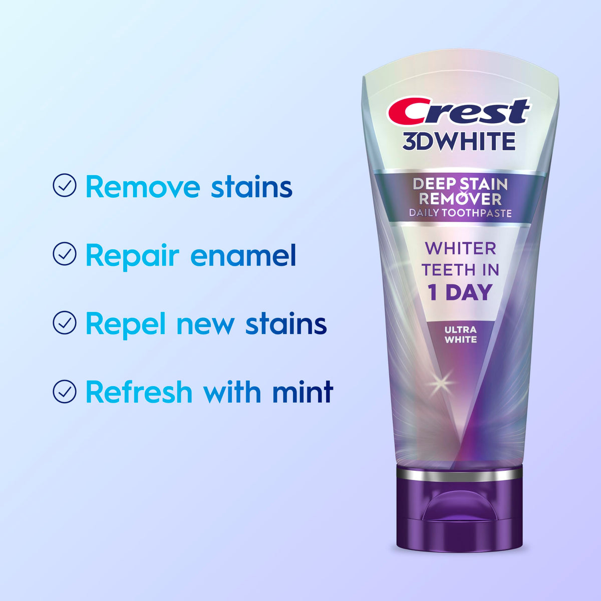 Crest 3DWhite Brilliance Deep Stain Remover Ultra White Toothpaste - 2.1oz