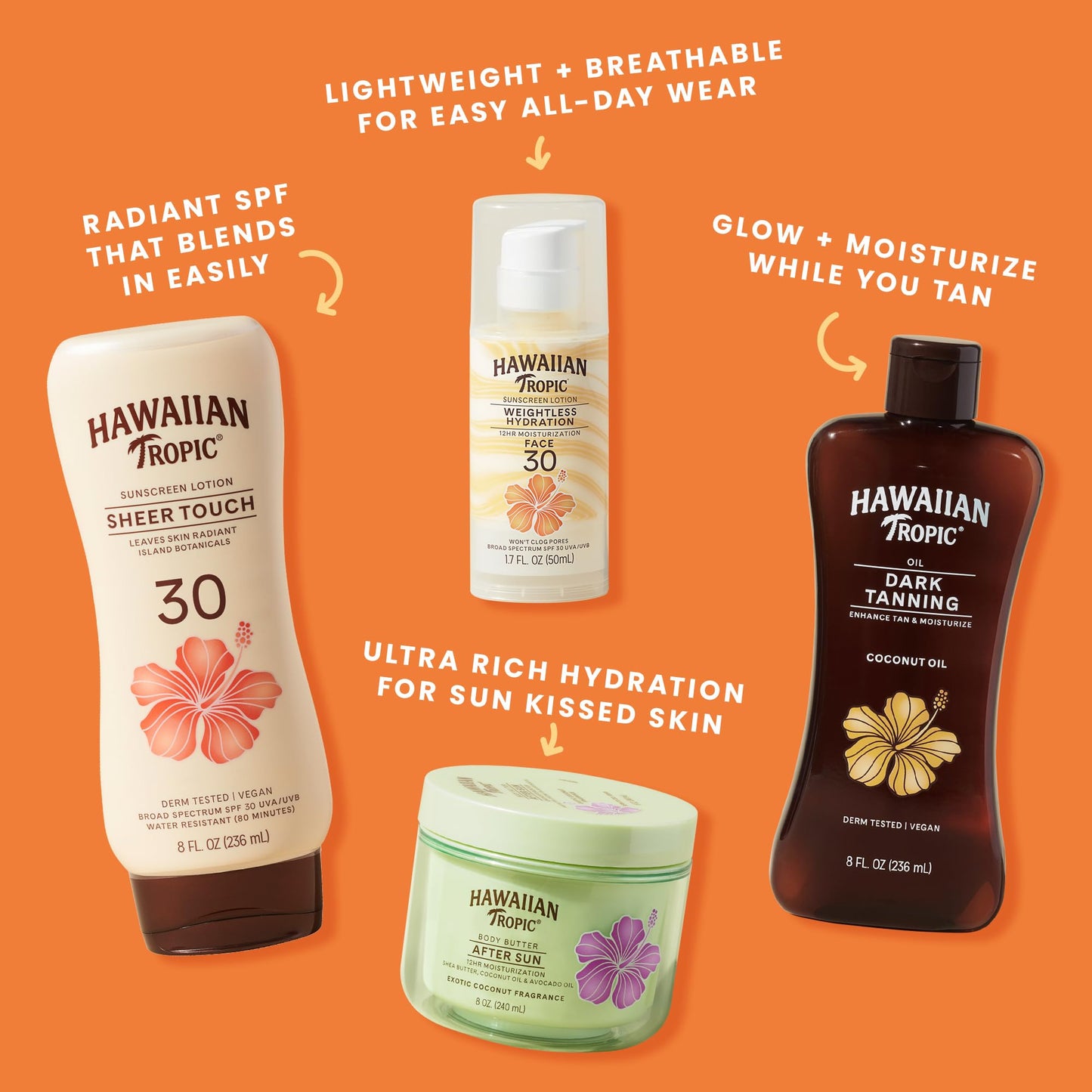 Hawaiian Tropic Sunscreen Silk Hydration Moisturizing Broad Spectrum Sun Care Sunscreen Spray - SPF 15, 6 Ounce