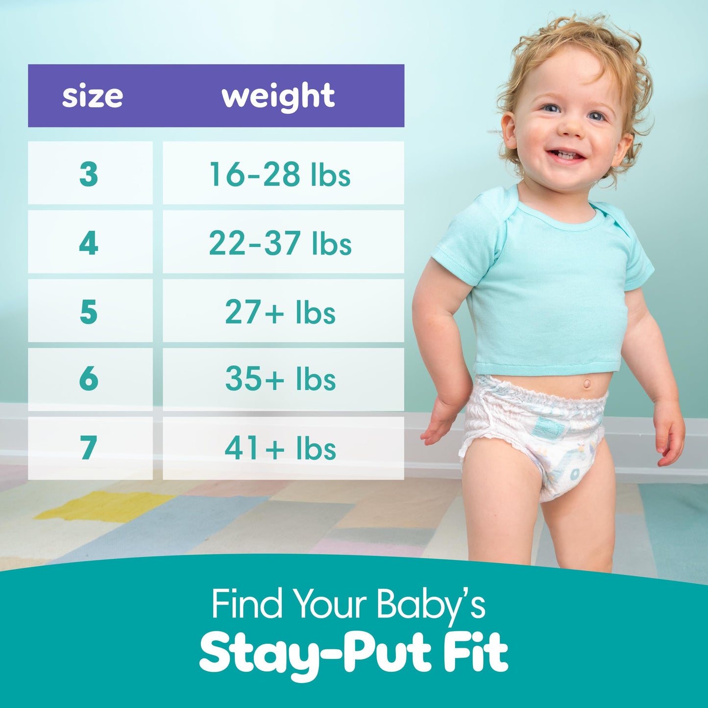 Pampers Diapers - Cruisers 360 - Size 7, 17 Count, Babyproof up to 100% Leakproof Pull-On Diaper (Packaging May Vary)