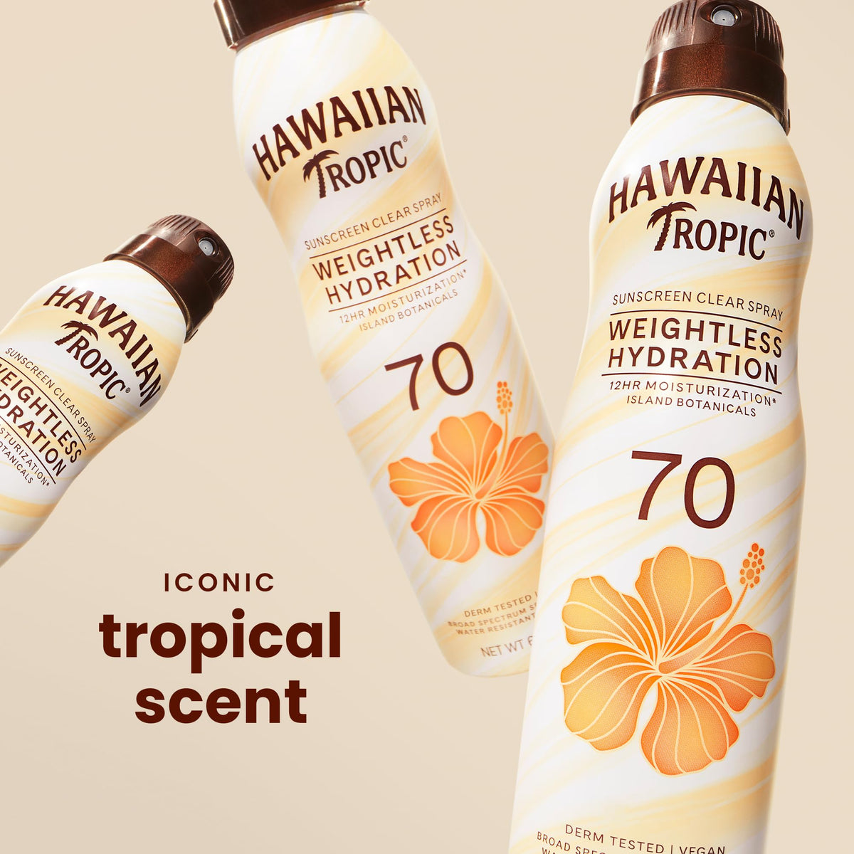 Hawaiian Tropic Sunscreen Silk Hydration Moisturizing Broad Spectrum Sun Care Sunscreen Spray - SPF 15, 6 Ounce