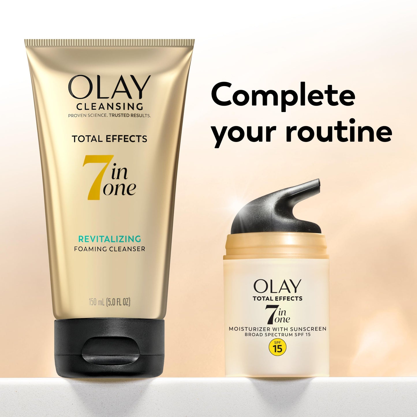 OLAY Total Effects 7-in-1 Anti-Aging Face Moisturizer with SPF 15, Fragrance-Free 1.7 oz, EXP 06/25