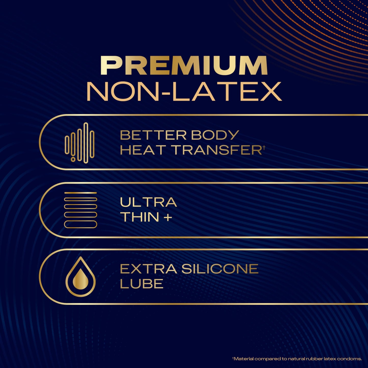 Durex Intense Non Latex Condoms, Ultra Thin Condoms Lubricated with Silicone Lube, Premium Nitrile, Latex Free, 10 Count