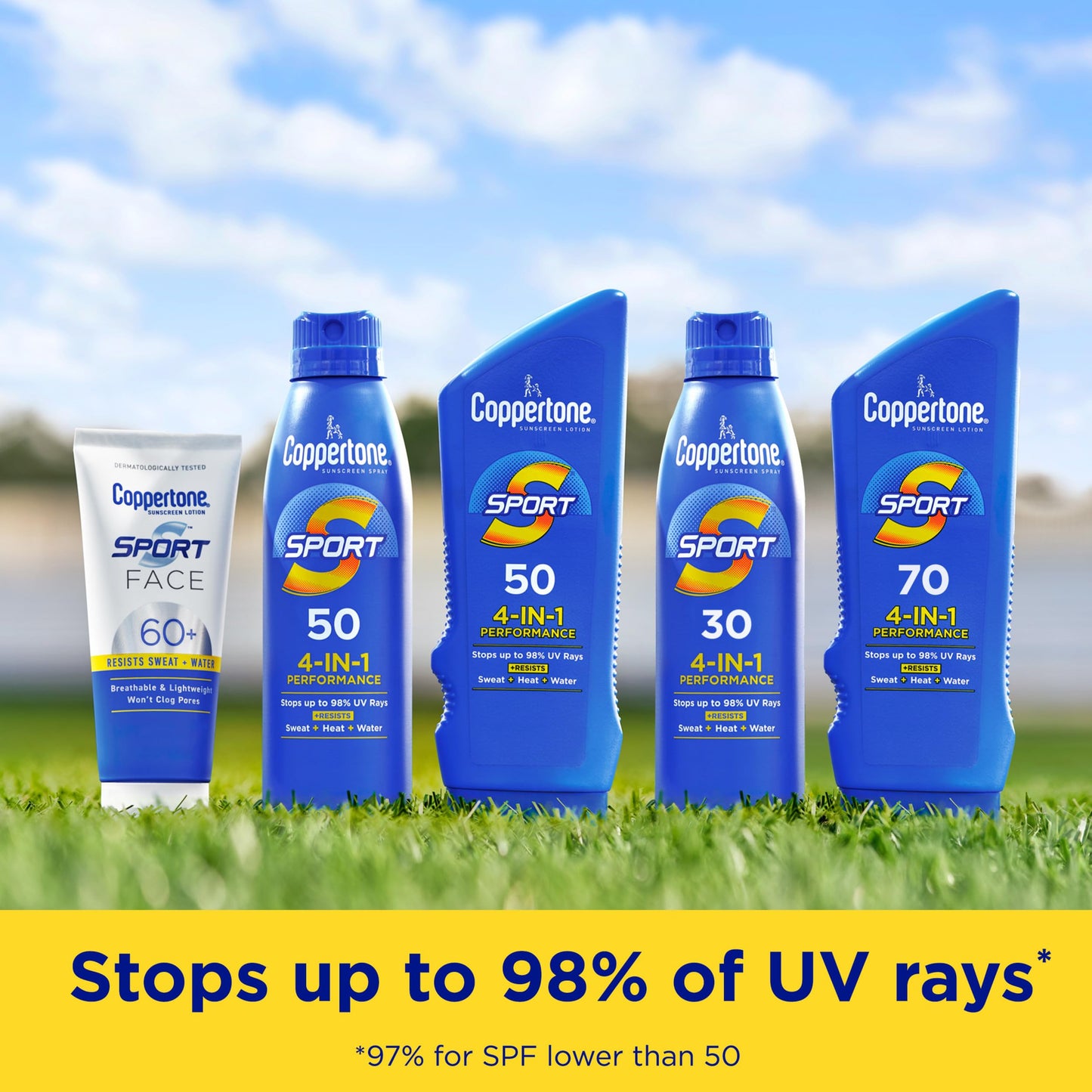 Coppertone SPORT Continuous Sunscreen Spray Broad Spectrum SPF 100 (5.5 Ounce) (Packaging may vary)