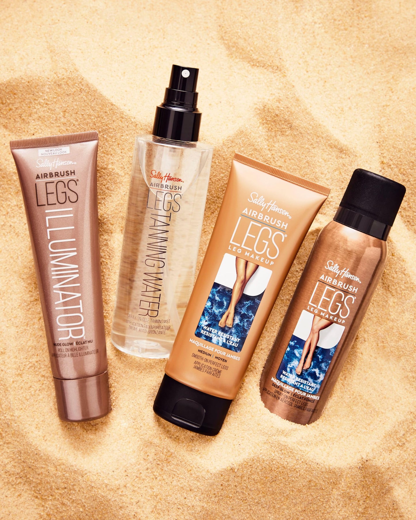 Sally Hansen Airbrush Legs Leg Makeup Lotion | Easy Application, Flawless-Looking Legs, Water-Resistant, Transfer-Proof | Light | Subtle Sun-Kissed Finish