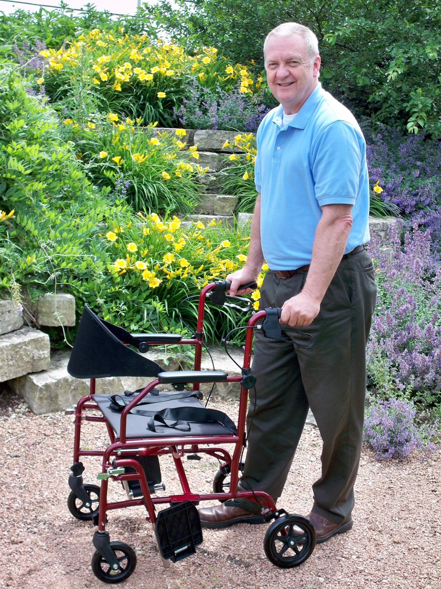 Medline Translator Chair, Combination Rollator and Wheelchair