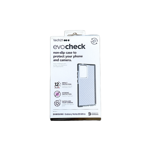 Tech21 Evo Check - Samsung Galaxy Note20 Ultra Case - Smokey Black