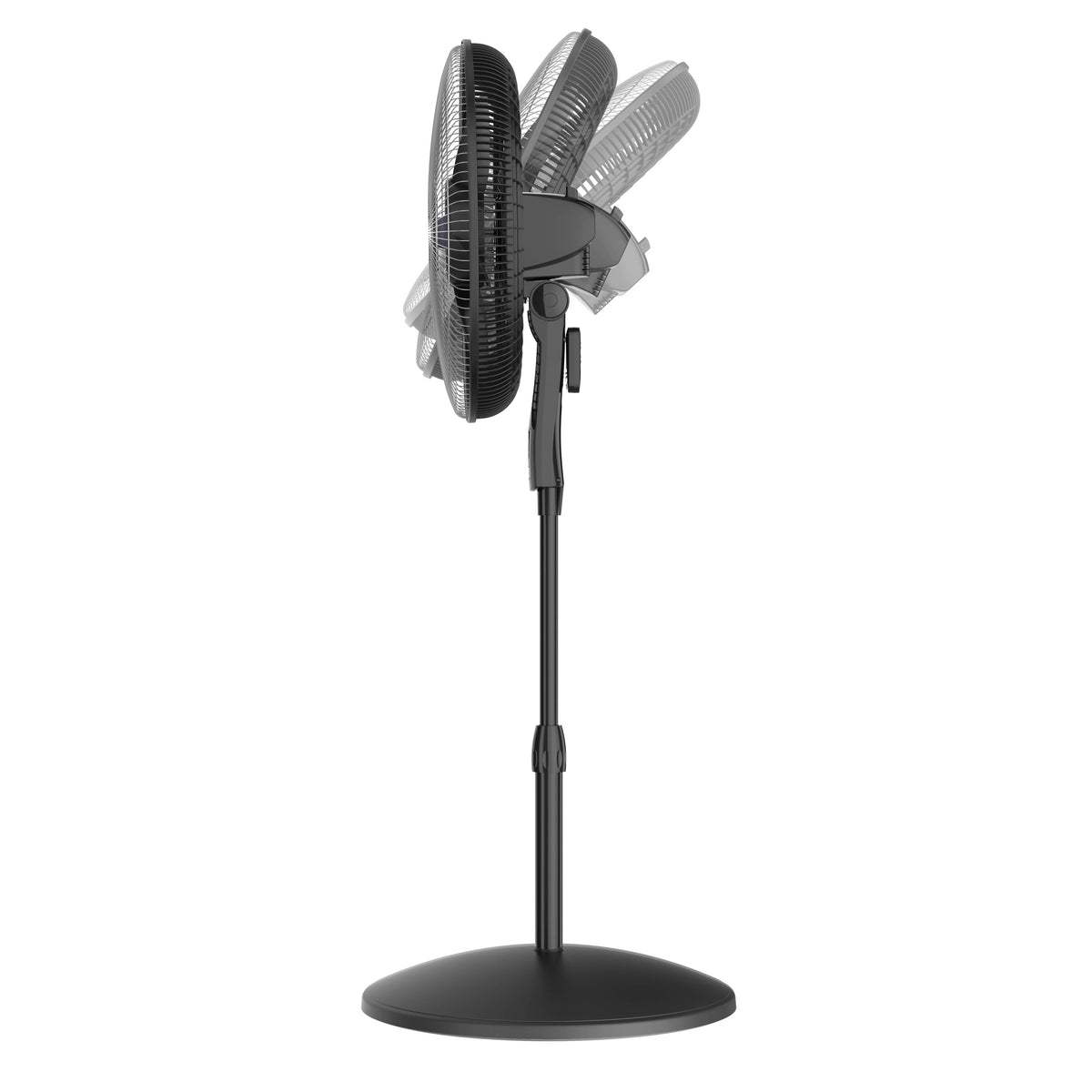 Lasko 18" Stand Oscillating Fan Black: Adjustable Height, Remote Control, 4 Speeds, Indoor Use, ETL Listed — Lasko 18" Stand Oscillating Fan Black: Adjustable Height, Remote Control, 4 Speeds, Indoor Use, ETL Listed, 5 of 12